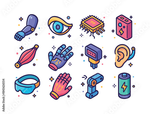 Colorful Cyber Augmentations. Cyber augmentations. Colorful isom