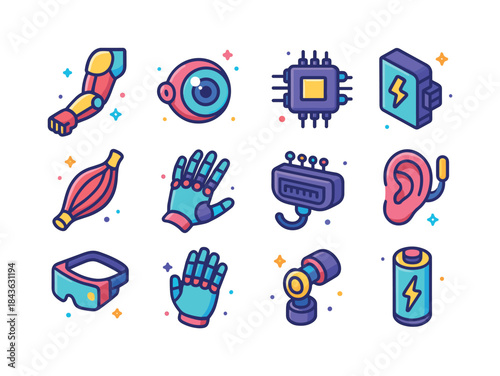 Colorful Cyber Augmentations. Cyber augmentations. Colorful isom