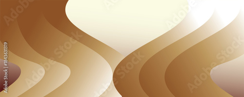 Curve Line and Wave Layer Background. For Cover Page, Landing Page, Banner. Colorful Vector Illustration