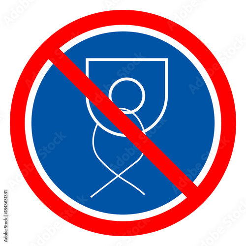 Tie Down Symbol Sign, Vector Illustration, Isolated On White Background Label.EPS10