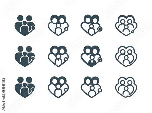 Health Checkup Icons. The importance of regular checkups. Icon s