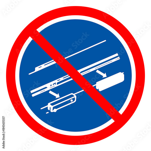 Remove Shipping Blocks Symbol Sign, Vector Illustration, Isolated On White Background Label.EPS10