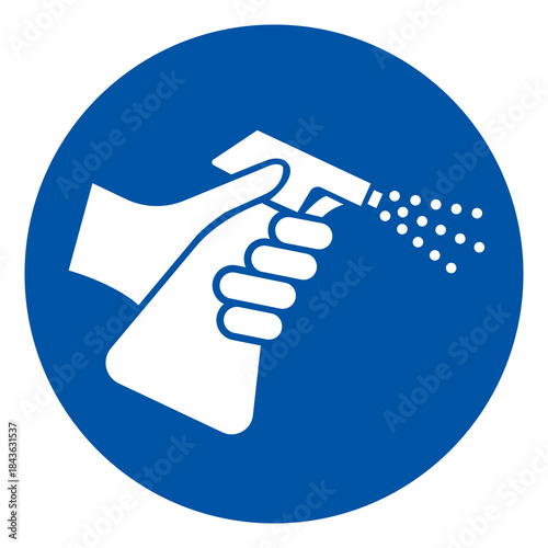 Clean and Disinfect Symbol Sign, Vector Illustration, Isolate On White Background Label.EPS10