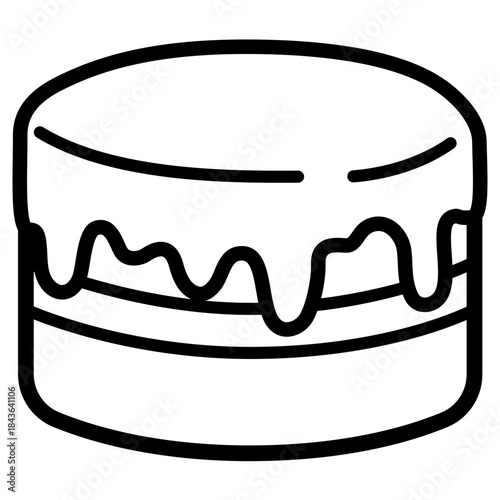 Cake Simple Illustration 