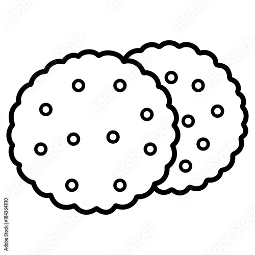 Biscuits Simple Illustration 
