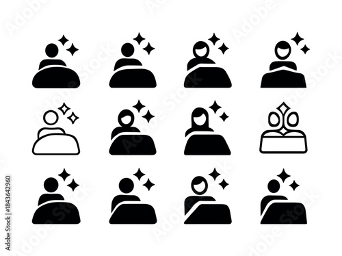 Fresh Sheets Icons. Enjoying the feeling of fresh sheets on the