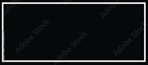 Blank Canvas: A minimalist rectangular shape on a black background, a symbol of potential, design, and space for any creative.