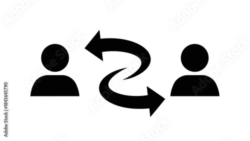 Vector silhouette illustration of a running man sign logo icon for business, sport, or emergency exit concept design