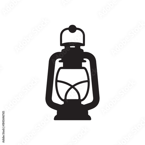 vintage oil lamp .vector eps 10