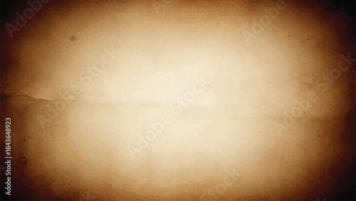 Old vintage paper texture with a sepia tone and dark vignette edges creating a worn, antique background.