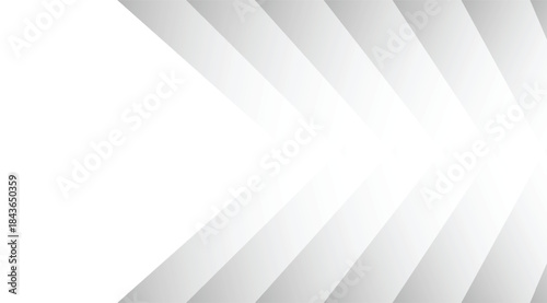 Abstract gradient chevron pattern in grayscale with diagonal lines and white space for design and