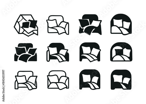 Cozy Corner Logos. Making a cozy corner with pillows and a blank