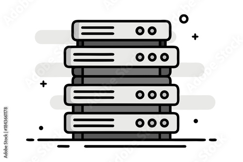 overlapping coin stack finance symbol icon