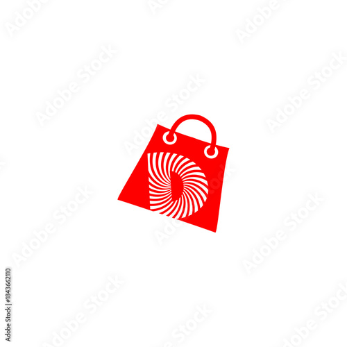 Shopping bag with Letter D fo...