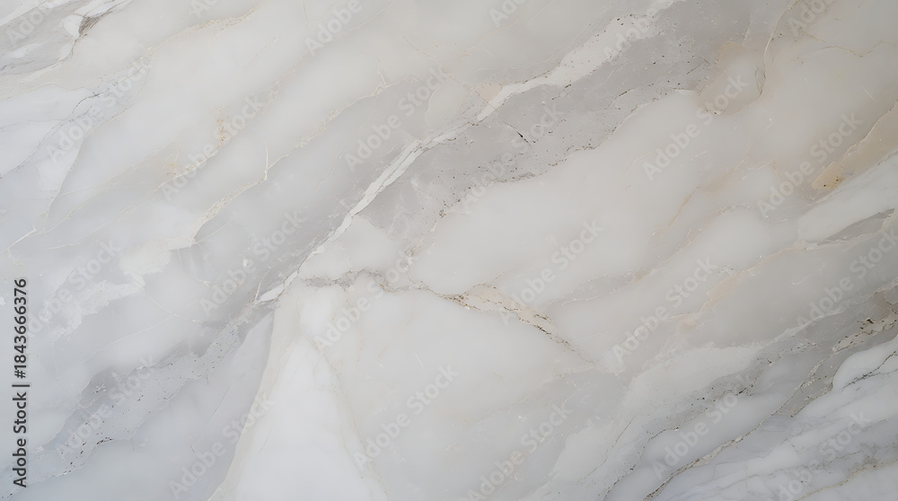 Fototapeta premium marble texture close-up, featuring light gray veins and a luminous, polished surface, 8k image