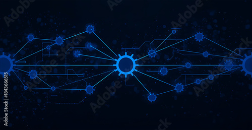 Machine Learning Data Processing and Neural Network Concept