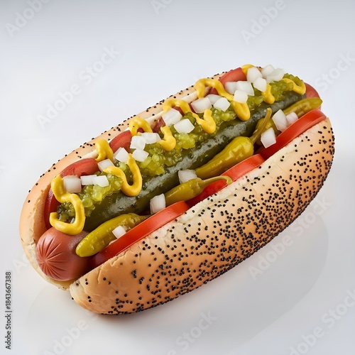 Chicago-style hot dog 