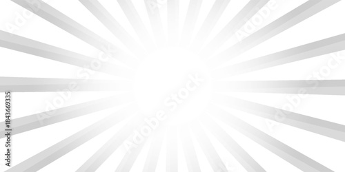 Sunburst Pattern. Silver gray sunburst background. Radial sunbeam background. Exploding star burst Japanese radius cartoon pattern abstract background