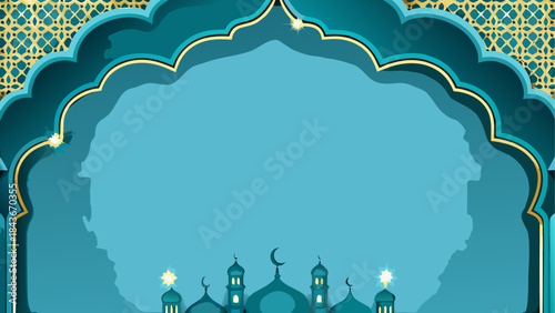 Camels silhouetted against a desert sunset reflection Two camels by a desert oasis at sunset 