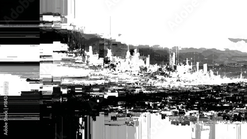 Abstract Cityscape Skyline