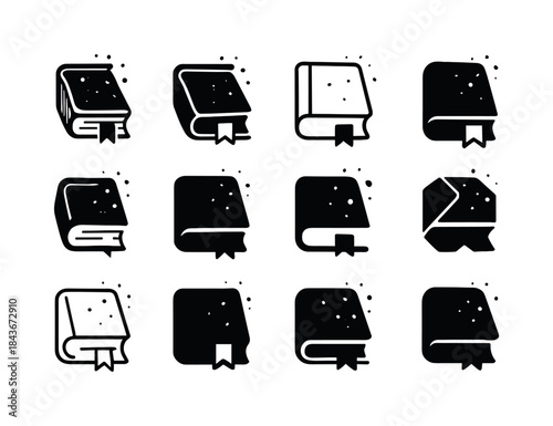 Dusty Tome Icons. dusty tome. Icon set. Set Logo of dusty tome:
