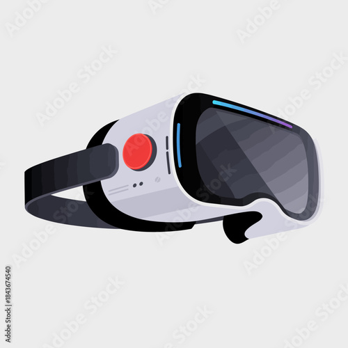 A sleek design of virtual reality glasses showcases advanced technology, symbolizing the future of immersive gaming and interactive experiences for users and gaming enthusiasts.