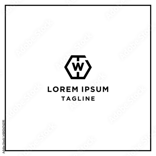 tw or wt hexagon logo