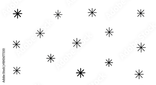 Clean, retro-style background with scattered, hand-drawn asterisk and starburst shapes, evoking a simple mid-century modern aesthetic.