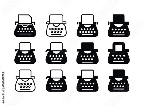 Indie Author Logos. Self-published books and indie authors. Icon