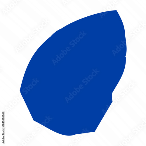 Abstract Blue San Marino Simple Map