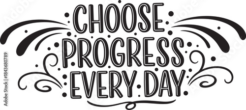 Motivational Quote Typography T-Shirt Design on White Background