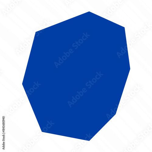 Abstract Blue Nauru Simple Map