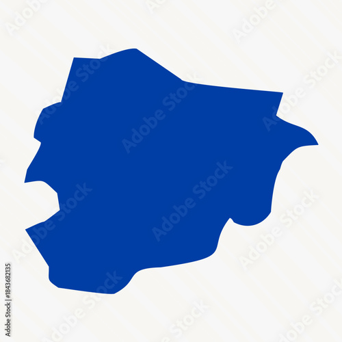 Abstract Blue Andorra Simple Map