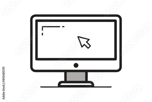 desktop monitor cursor hover icon
