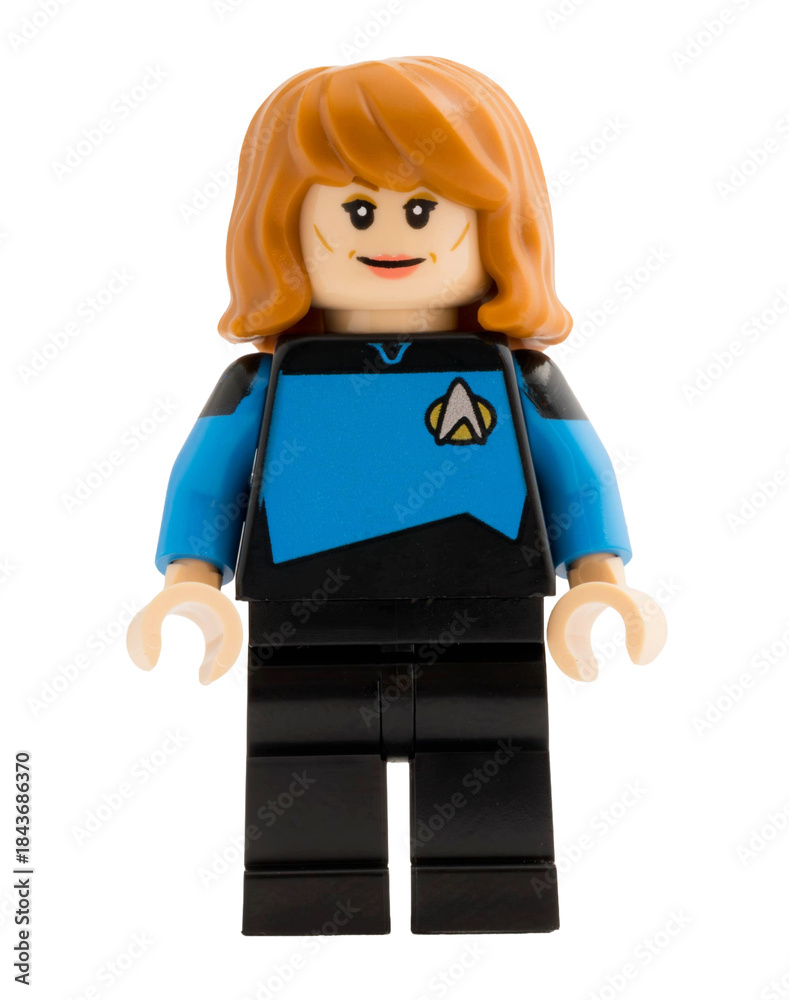 Obraz premium Dortmund - Deutschland 13. Dezember 2025 - Lego Figur Beverly Crusher der Enterprise