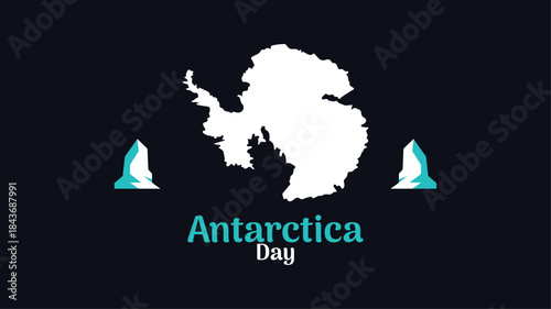 Antarctica Day History, Science, and Exploration design templet