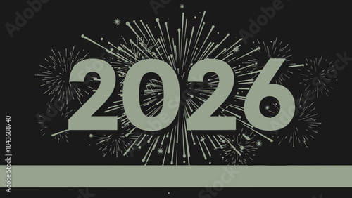 Stylized city skyline silhouette at sunset, urban landscape with warm orange hues