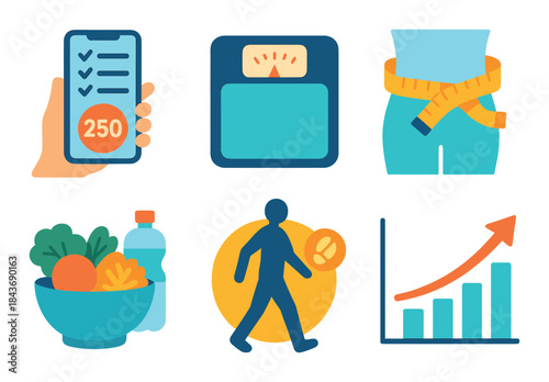 Healthy lifestyle habits: nutrition, exercise, weight management, and progress tracking