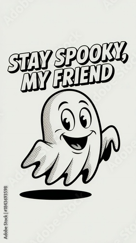 vector illustration of an abstract ghost