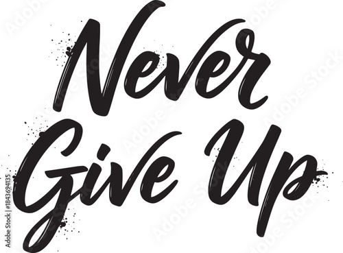 Motivational Quote Typography T-Shirt Design on White Background