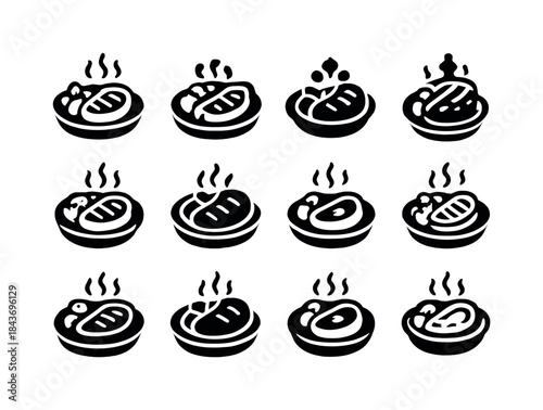 Steak Iconography. A close-up of a perfectly cooked steak with a