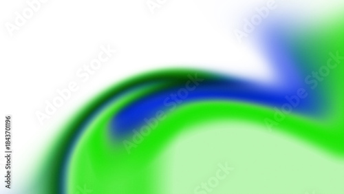 Vibrant Green and Blue Abstract Swirl Background