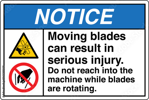 Safety Sign Signage NOTICE Mo...