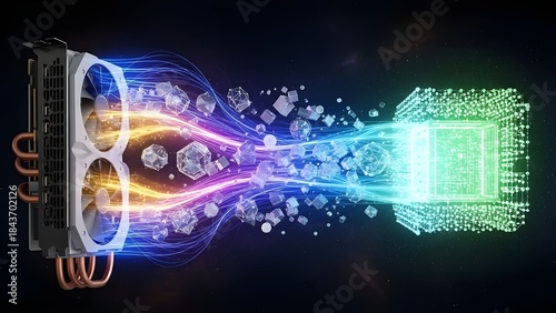 Hybrid Quantum-Classical Computing Architecture: GPU and Qubit Core Data Synergy