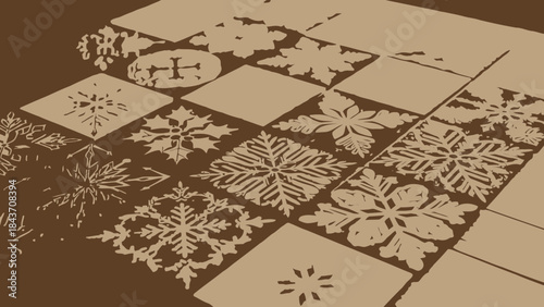 Geometric abstract background with overlapping circles in bold orange and deep blue