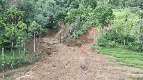 landslides due to heavy rain