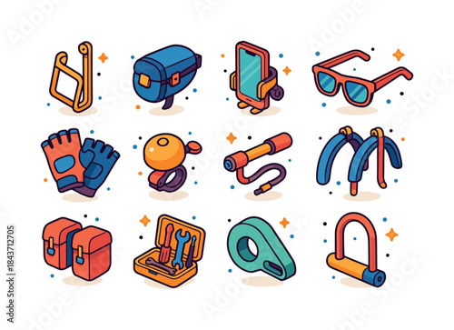 Colorful Cycling Accessories. cycling accessories. Colorful isom