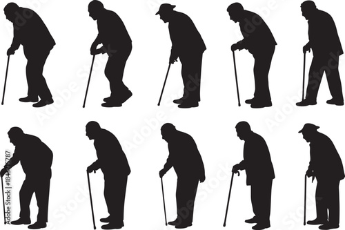 silhouettes of people