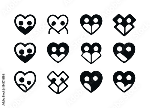 Parent-Teacher Meeting Icons. parent-teacher meetings. Icon set.