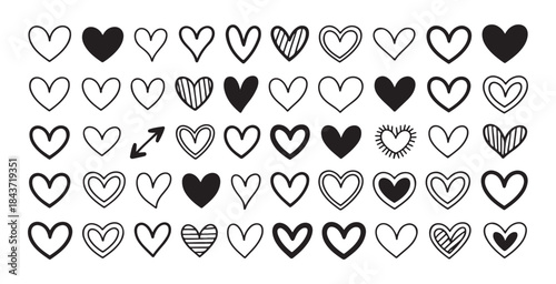 Notification bell line icon set. alert and alarm symbol with sound and signal for web interface